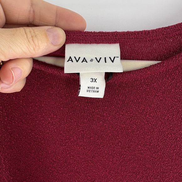 Ava & Viv Sleeveless Midi Dress in Rich Pink - Picture 3 of 8